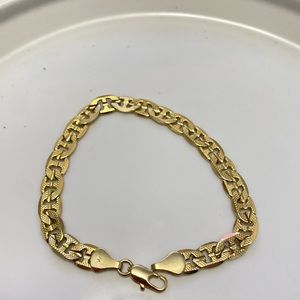 Vintage 18K gold plated sterling silve bracelet